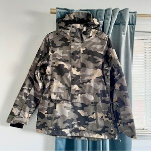 Oakley Women’s Alfa BioZone Pro Rider Series Pullover Camo Jacket Ski Snowboard